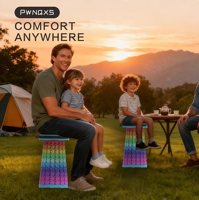 Portable Folding Chair (Rainbow)