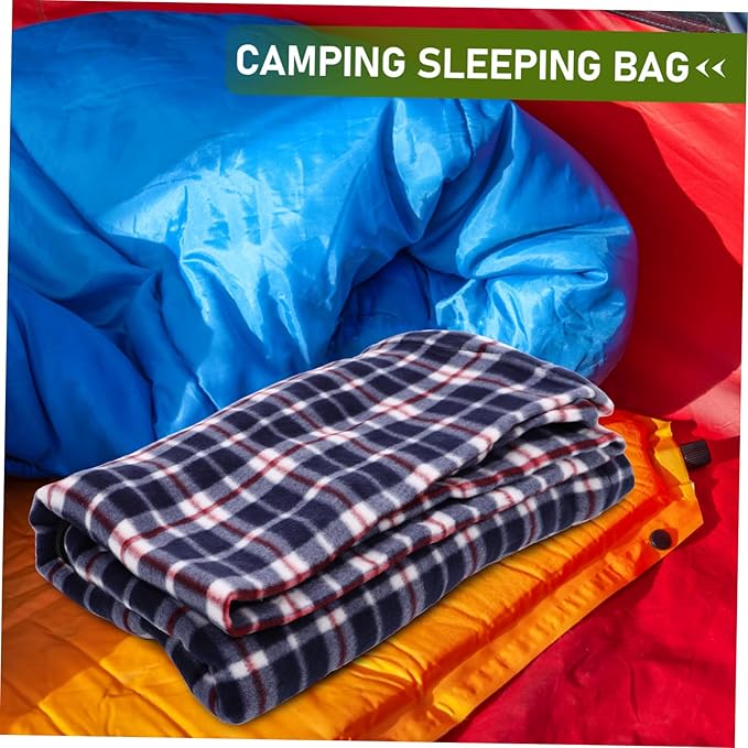Portable Adult Down Blanket for Camping and Hiking Lightweight Warm Fleece Liner for Indoor Outdoor Use Easy to Clean and Compact for Backpacking and Noon Rest