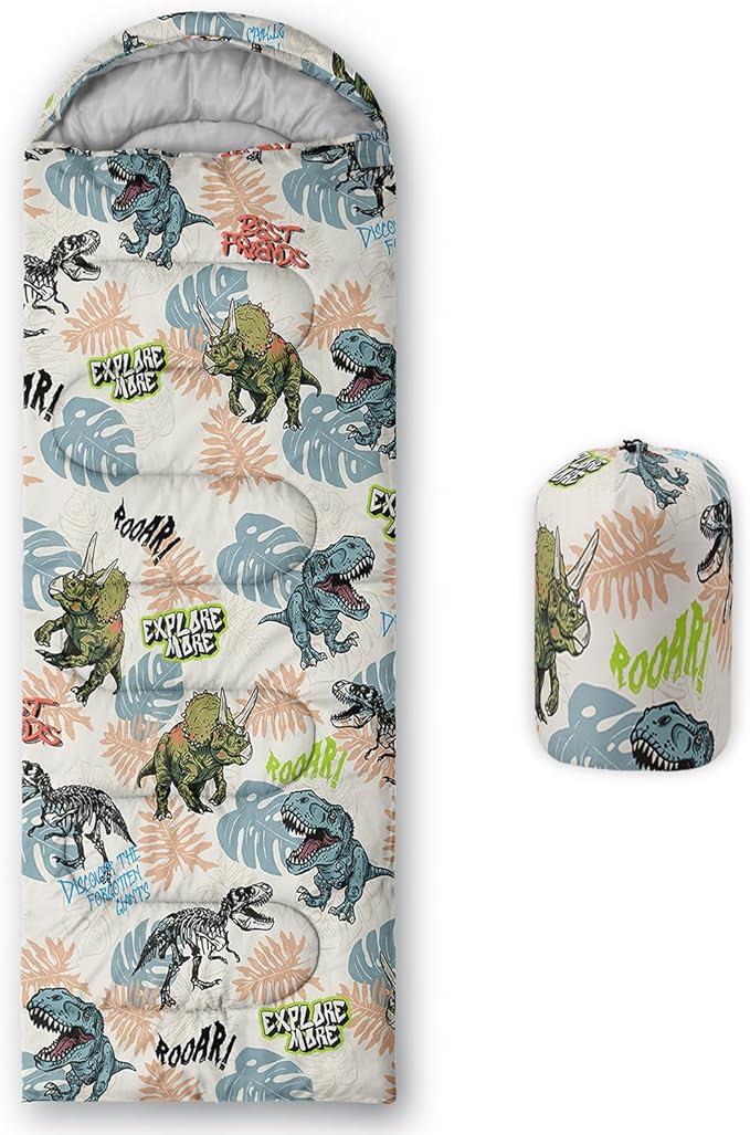 QOOMO Camping Sleeping Bags3 Season Warm &amp Cool WeatherLightweightWaterproof Sleeping Bags for Adults &amp KidsTravelingand OutdoorsCamping Gear Equipment