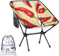 Honeybaby Folding Camping Chair Red Pepper Camping Chairs Lightweight Portable Chair Outdoor Foldable Chairs for Camping Travel Picnic Beach Hiking