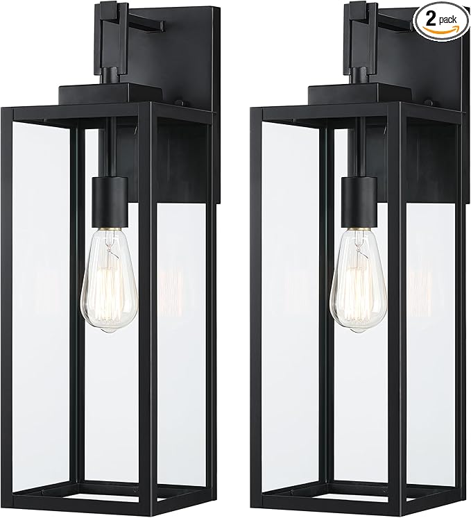 2 Pack 22 Large Size Outdoor Wall Sconce22 Inch Outdoor Wall Lantern Light for Garage Porch Light Extra Large Exterior Light Fixture for Porch Patio