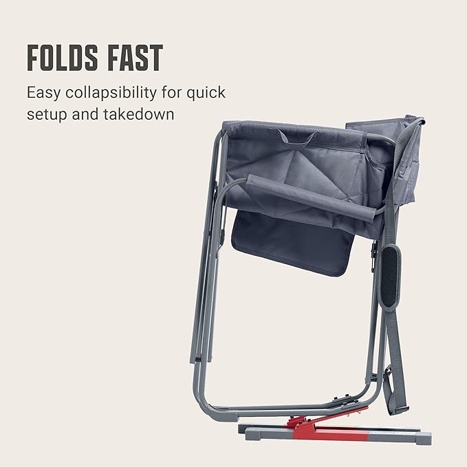 Coleman Pro Rocker Chair Easy &amp Fast Folding Up to 250lb Capacity Great for Camping Easily Portable Mussel