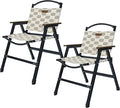 Folding Camping Chair Lightweight Portable Beach Chairs Armchairs Printed Canvas Perfect for Festivals Fishing Picnic Party Hiking (2)