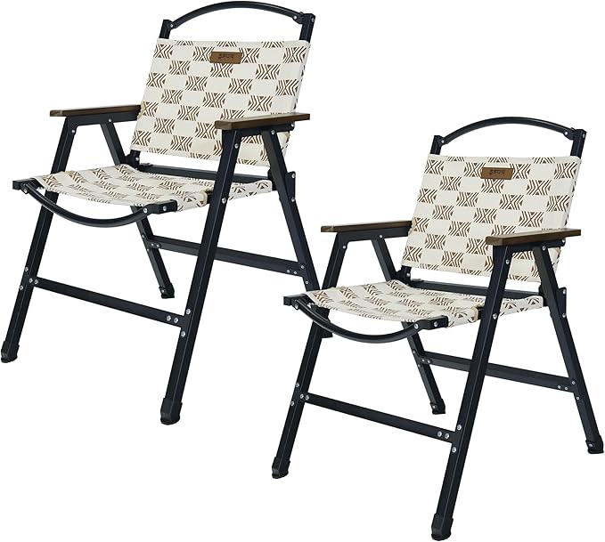 Folding Camping Chair Lightweight Portable Beach Chairs Armchairs Printed Canvas Perfect for Festivals Fishing Picnic Party Hiking (2)