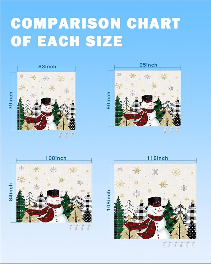 Beach Blanket Waterproof Sandproof Christmas Tree Cute Snowman Quick Drying Beach Mat with 4 Stakes Winter Snowflake on Linen Lightweight Picnic Blanket for Travel Camping Outdoor 118x108