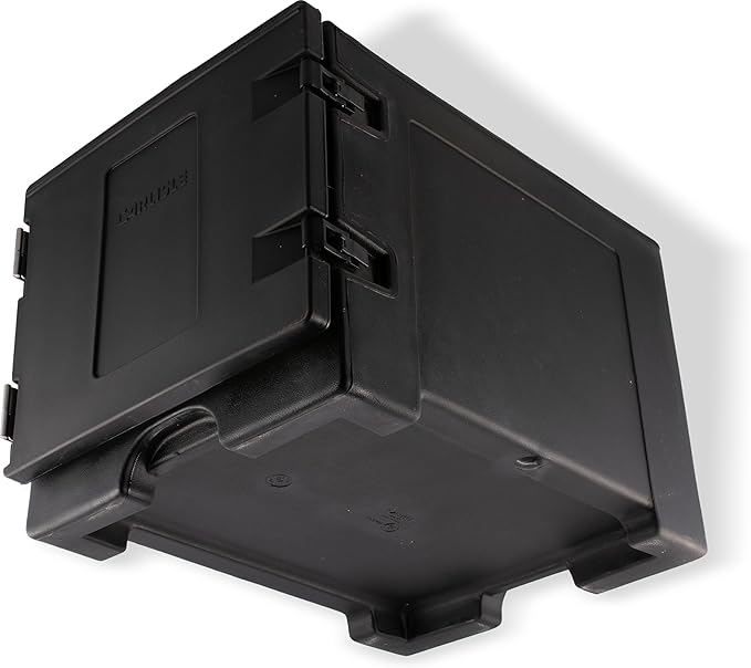 Carlisle FoodService Products Insulated Food Pan Carrier Holds 7 Sheet Pans (Sold Separately) Front-Loading Cateraide with Handles Rugged PE Shell with PU Insulation Black