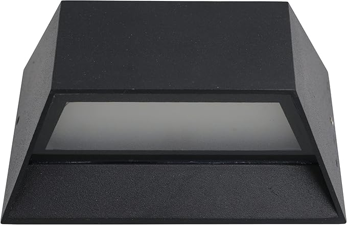 6W LED Outdoor/Indoor External Wall Sconces Light Waterproof Fixture Door Gate Step Stair Surface Mount Lamp Black Pure White