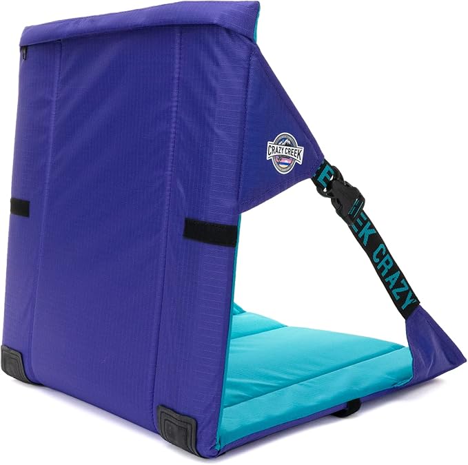 Crazy Creek Original Chair Perfect for Stadium Seats Camping Hiking &amp More Comfort on All Terrains Adjustable Straps Lightweight Design Water-Resistant