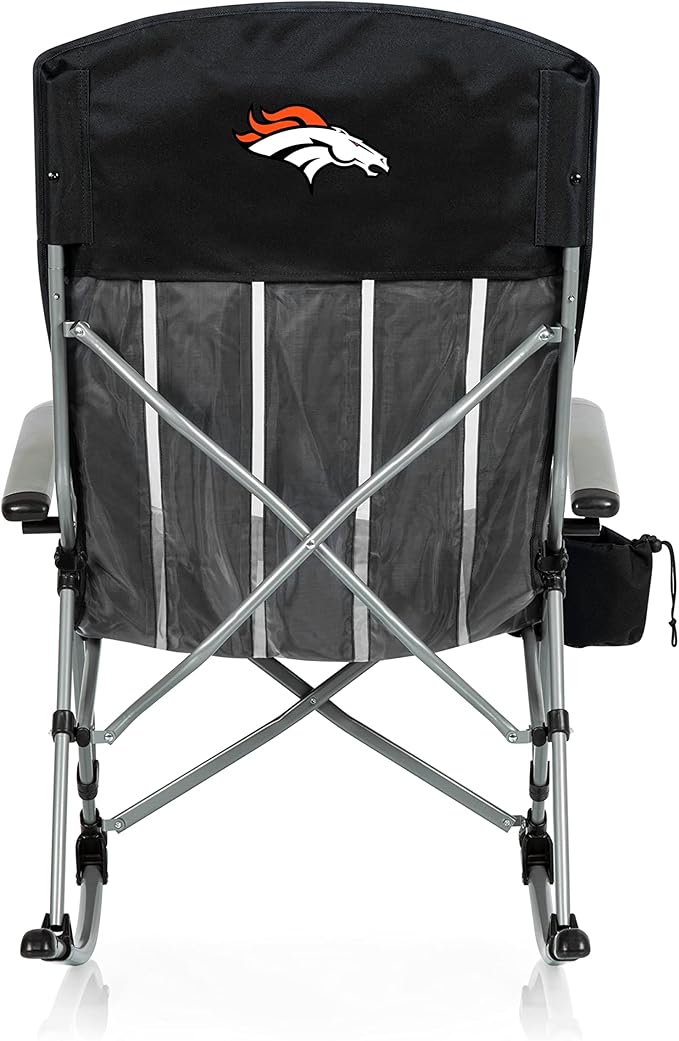 Picnic TIME NFL Unisex-Adult NFL Outdoor Rocking Camp Chair XL Heavy Duty Camping Chair for Adults