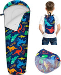 FIOBEE Kids Sleeping Bag for Girls Boys 3 Season Warm &amp Cool Weather Youth Camping Sleeping Bags with Backpacking Bag Waterproof for Traveling Hiking Indoor Outdoor Camping Essentials