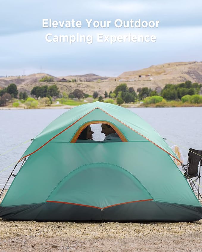 Ciays Camping Tent Waterproof Family Tent with Removable Rainfly and Carry Bag Lightweight Tent with Stakes for Camping Traveling Backpacking Hiking Outdoors