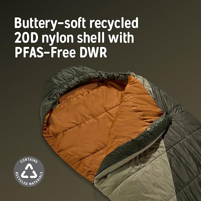 Kelty Cosmic Synthetic Fill 40 Degree Backpacking Sleeping Bag with Compression Straps Compact and Lightweight 2022