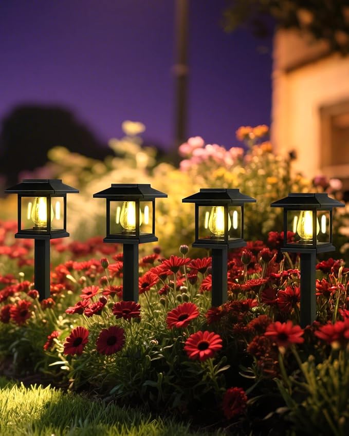 Albelt Solar Pathyway Lights Outdoor 8 Pack Waterproof Solar Garden Lights with Auto On/Off Landscape Lighting for Garden Yard Pathway Patio Driveway Decor