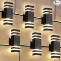 6 Pack Outdoor Lights 14W IP65 3000K 1100LM Warm White Porch Lights Aluminum for House Porch Patio Garage
