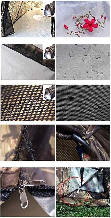 Outdoor Portable Automatic Pop Up Rectangular Camouflage Hiking Camping Fishing Tent Ultralight Waterproof Tent for 2 Person