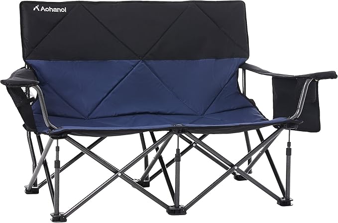 Oversize Camping Chairs (loveseat Blue 1PC)