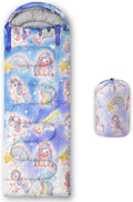 AILONEN Cartoon Camping Sleeping Bag for Boys Girls AdultsLightweight &amp Waterproof3 Season Warm &amp Cold WeatherPortablePrinted Sleeping BagTravelingCampingHiking