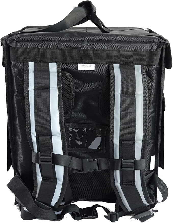 PK-66V: Insulated Food Delivery Backpack16 L x 12 W x 18 H Top LoadingTake Out Bag Thermal Delivery Bag Pizza Delivery Backpack Matte Waterproof Middle