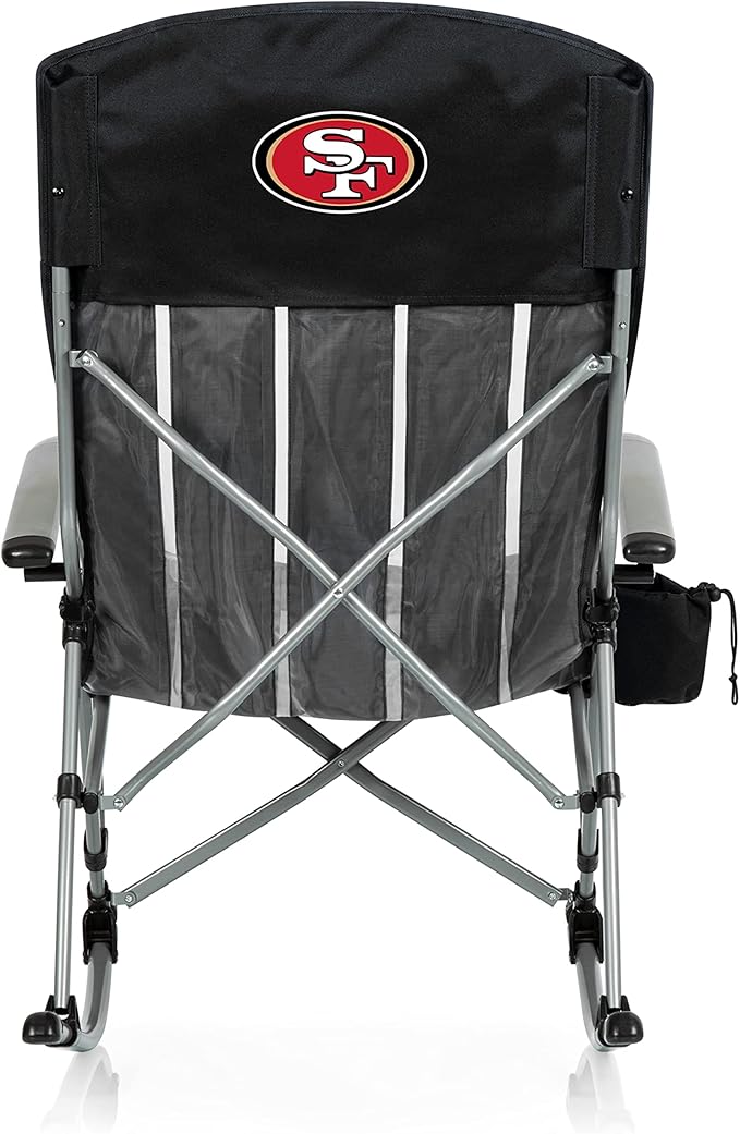 Picnic TIME NFL Unisex-Adult NFL Outdoor Rocking Camp Chair XL Heavy Duty Camping Chair for Adults