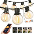 addlon Outdoor String Lights 100FT G40 with APP Control 54 LED Shatterproof Bulbs Dimmable Patio Globe Lights Waterproof Hanging Outside Lighting for Backyard Garden Deck Balcony Café