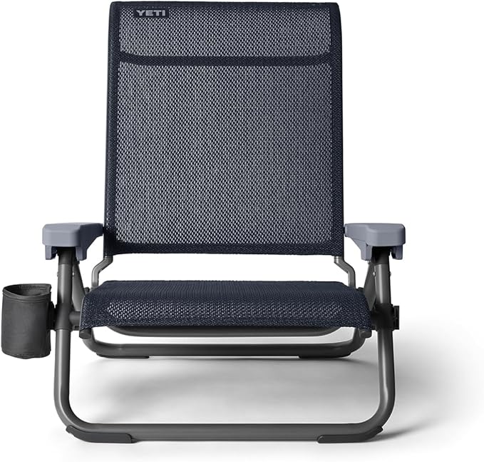 YETI Hondo Reclining Beach Chair Breathable UV-Resistant and Supports up to 350 lbs Navy