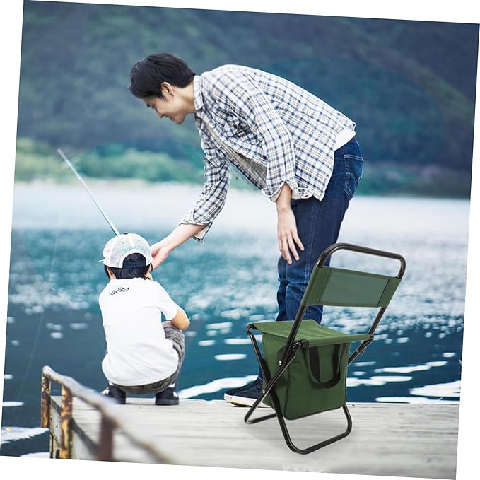 Portable Folding Camping Chair Outdoor Heavy Duty for Adults Lightweight Compact Storage Bag