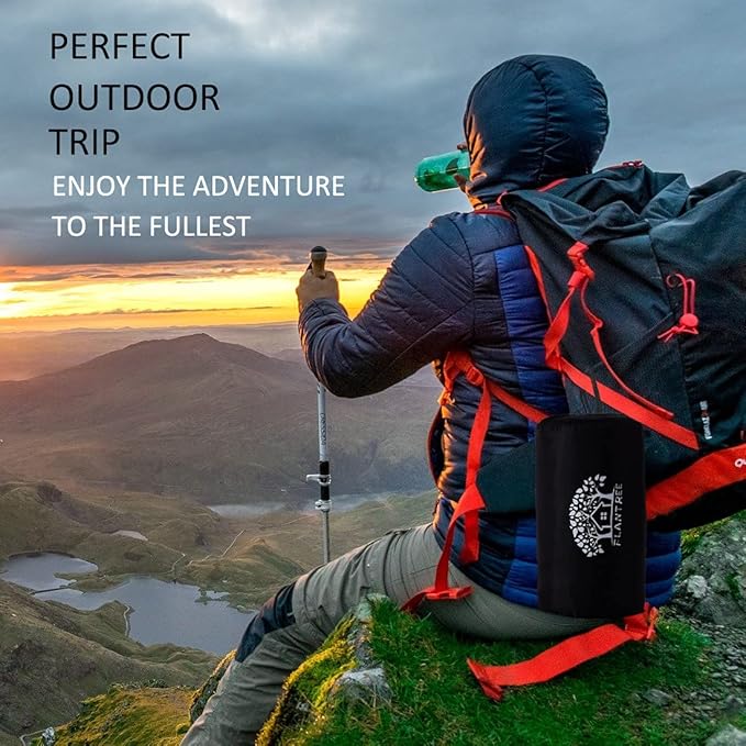 Sleeping Bag 4 Seasons Adults &amp Kids for Camping Hiking Trips Warm Cool WeatherLightweight and Waterproof with Compression BagIndoors Outdoors Activities
