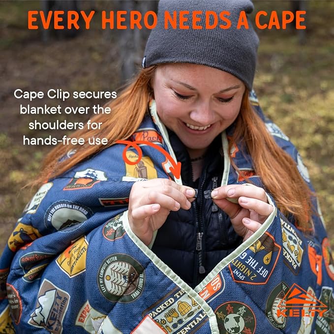 Kelty | Bestie Blanket Patches - Fun and Functional Large 1P Blanket - Twin