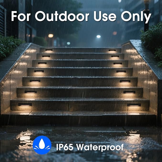 Energetic 5CCT LED Outdoor Step Lights Low Voltage Deck Lights for Landscape Yard Driveway Garden Porch Stairway 8 inch 5W 2200K/2700K/3000K/4000K/5000K IP65 Waterproof Aluminum Pack of 8