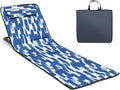 Sunbathing Recliner Portable Beach Mat Portable Beach Lounger Chair Sunbathing Lounge Chaise Oxford Cloth Beach Sun Chair Mat for Holidays Garden Camping Park