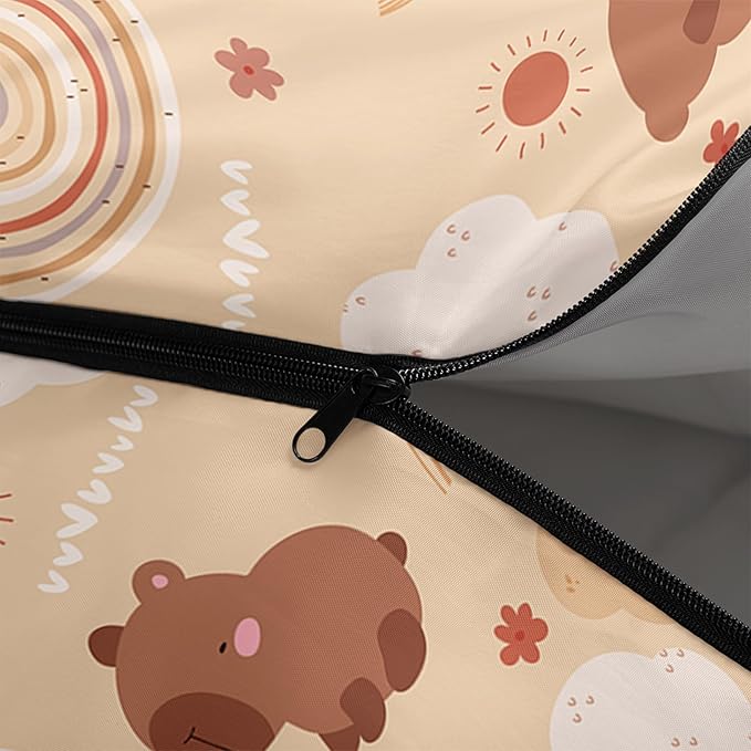AILONEN Cartoon Camping Sleeping Bag for Boys Girls AdultsLightweight &amp Waterproof3 Season Warm &amp Cold WeatherPortablePrinted Sleeping BagTravelingCampingHiking