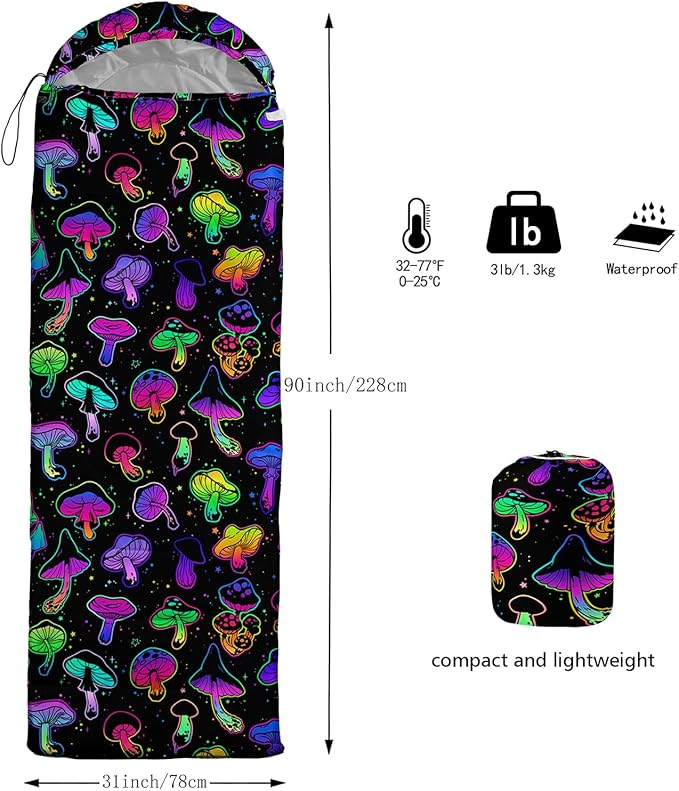 Sleeping Bag for Womens Girls Teens Waterproof Sleeping Bags Traveling and Outdoors Camping Gear Equipment