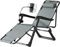 Oversized Zero Gravity Lounge Chair Patio Foldable Adjustable Reclining Chair for Outdoor Camping Garden Patio Lawn Bearing 200KG
