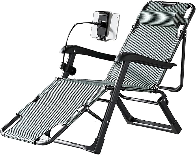 Oversized Zero Gravity Lounge Chair Patio Foldable Adjustable Reclining Chair for Outdoor Camping Garden Patio Lawn Bearing 200KG