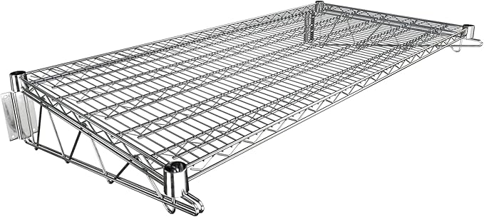 24 x 48 Chrome Wire Wall Mount Shelf