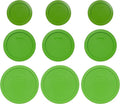 Pyrex (3) 7200-PC 2-Cup (3) 7201-PC 4-Cup &amp (3) 7402-PC 6/7-Cup Lawn Green Food Storage Replacement Lids - Made in USA