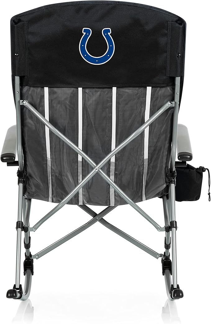 Picnic TIME NFL Unisex-Adult NFL Outdoor Rocking Camp Chair XL Heavy Duty Camping Chair for Adults
