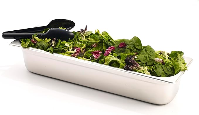 Winco Half Size (Long) 4 Deep Metal Food Pan/Steam Table Pan Anti-Jam 22 Gauge