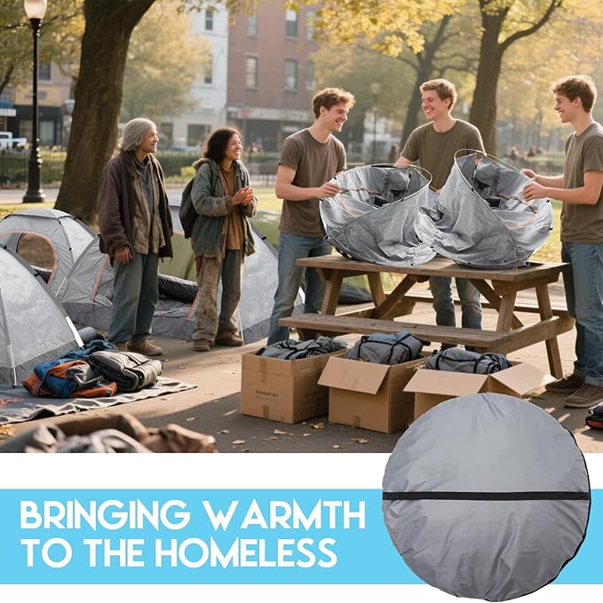 Camping Tents for Homeless Bulk 2 Person Homeless Backpacking Supplies Pop up Adult Waterproof Instant Easy Setup Tent for Hiking Outdoor Travel Camping Donation