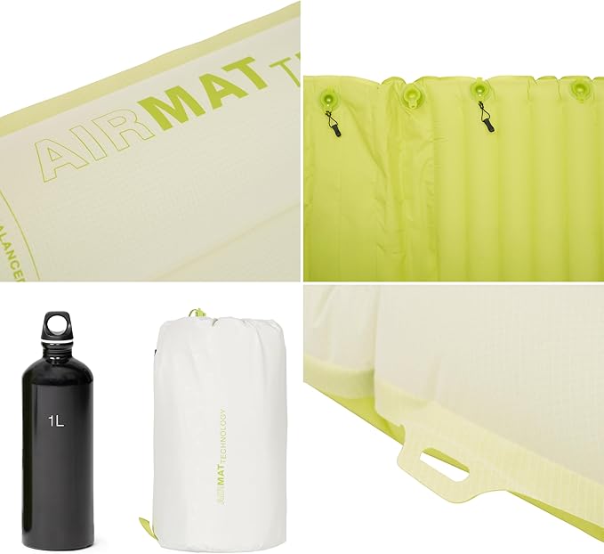 Exped Ultra Series: 1R 3R 6.5R 8R 10R Single &amp Duo - Lightweight Backpacking Mat - Packable and Comfortable - Sleeping Pad with Pumpbag for Self-Inflation