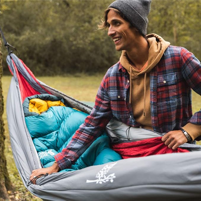 Wise Owl Outfitters Hammock Underquilt – Insulated Camping Quilt for Warm Sleeping – Fits Under Hammocks – Ultralight Water-Resistant &amp Packable