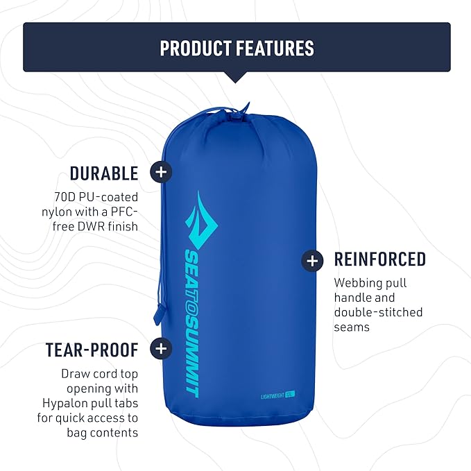 Sea to Summit Lightweight Stuff Sack Durable Outdoor and Travel Storage