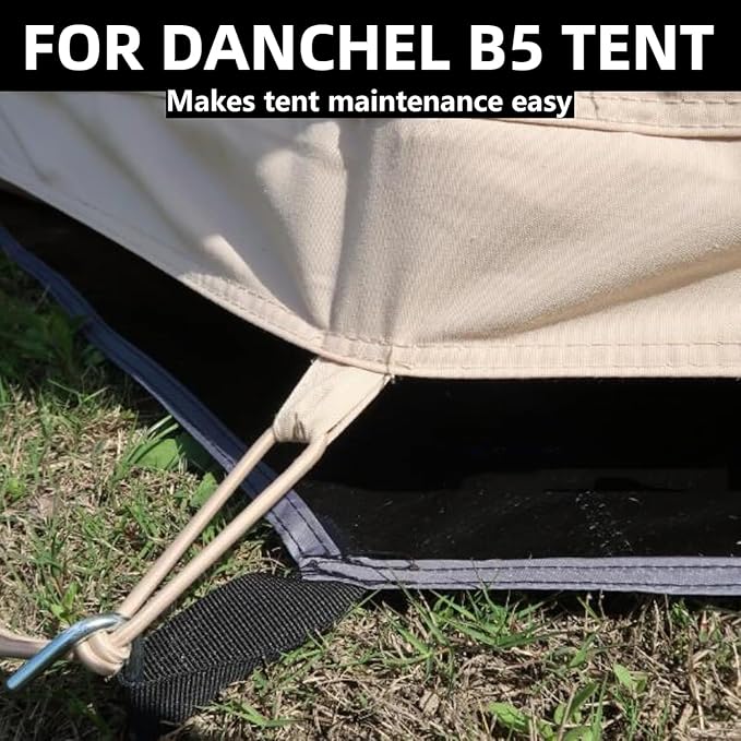 DANCHEL OUTDOOR B5PRO/B2/B2A Bell Tent Footprint 3/4/5/6m Waterproof Round Tarp Ground Sheet for Canvas Yurt Tent Floor Protector Camping Glamping Accessories