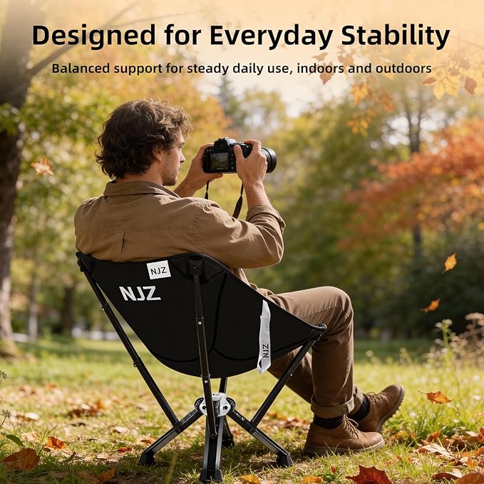 Folding Outdoor Chair — Easy Outdoor Comfort Simple One-Piece Design Stable Aluminum Frame Relaxed Seating for Backyard Camping &amp Everyday Use
