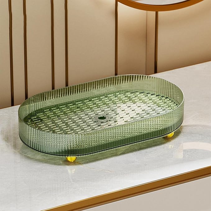 Double Layer Dish Drain Tray Double Layer Drying Rack Tray Fruit Storage Rack Bowl Dish Drainer Tea Serving Plate for Cup Bowl Fruit