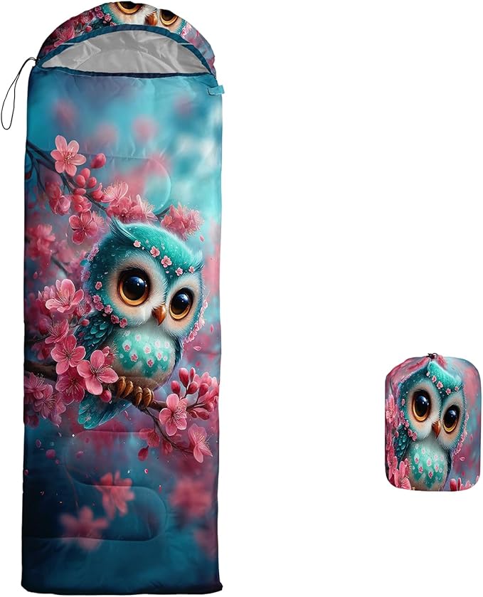 AILONEN Sunflower Sunset Sleeping Bag for Boys Girls Adults3 Season Warm &amp Cool Weather Botanical Design Lightweight Waterproof Camping Sleeping BagHikingOutdoor Backpack Traveling