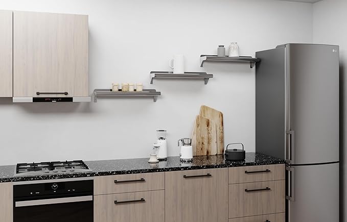 AmGood 6 in. x 24 in. Stainless Steel Wall Shelf | NSF | Metal Shelving | Garage Laundry Storage Utility Room | Restaurant Commercial Kitchen