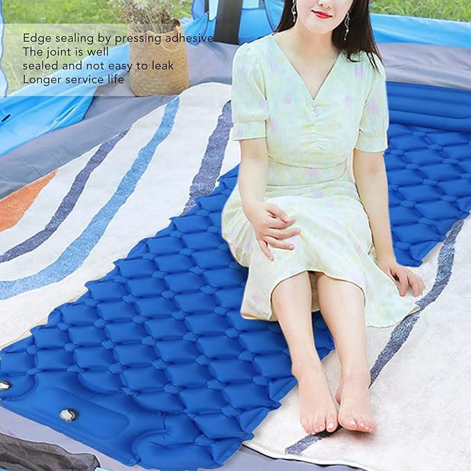 Topyond Inflatable Sleeping Mat Camping Sleeping Pad Ultralight Inflatable Sleeping Mat with Built in Pump Backpacking Camping Air Mattress for Camping
