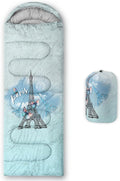Kids Sleeping Bag for Boys GirlsEiffel Tower Print-Lightweight Warm Portable Outdoor Indoor-Waterproof Cold Weather Resistant Sleeping Bag for Camping Hiking(Eiffel Tower)