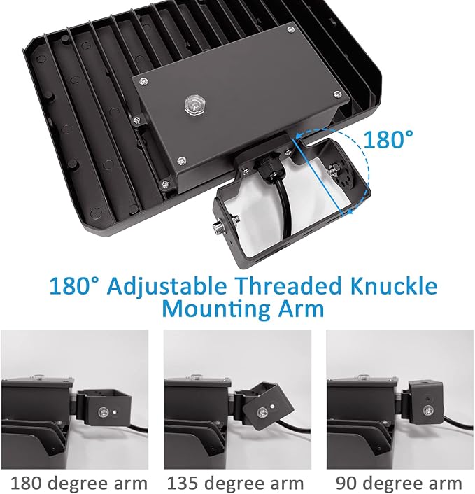150W LED Outdoor LED Flood Light 21000LM 1500W Equivalent AC100-277V 5000K Daylight IP65 Waterproof Outdoor Sercurity Light for Landscape/Parking Lot